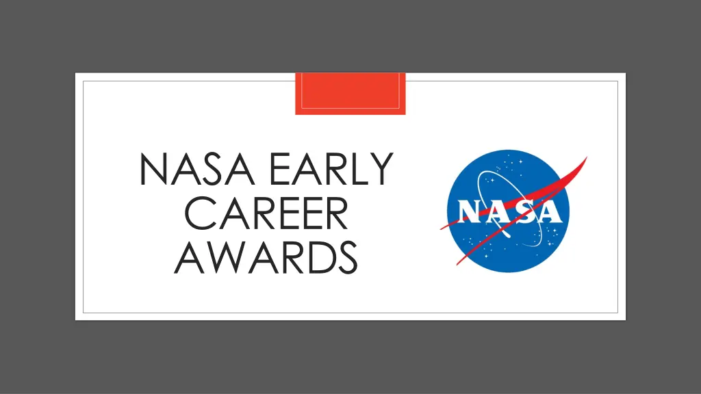 nasa early career awards