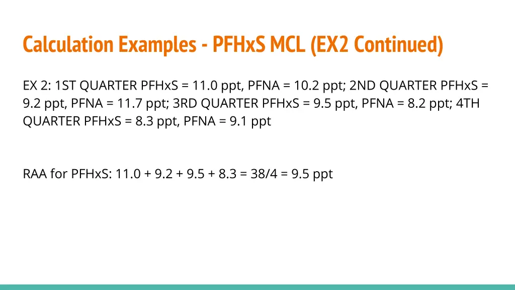 calculation examples pfhxs mcl ex2 continued 1