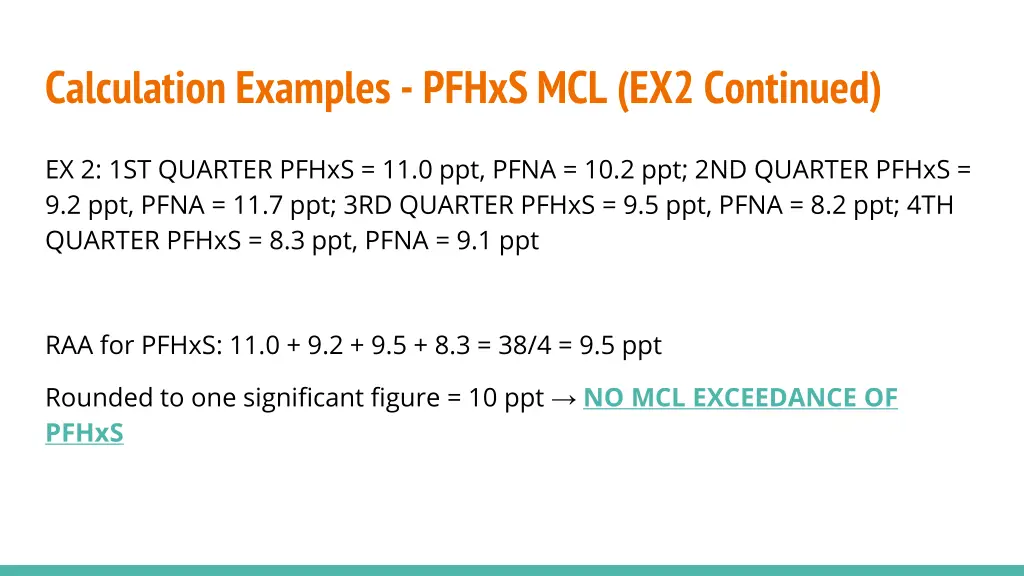 calculation examples pfhxs mcl ex2 continued 2