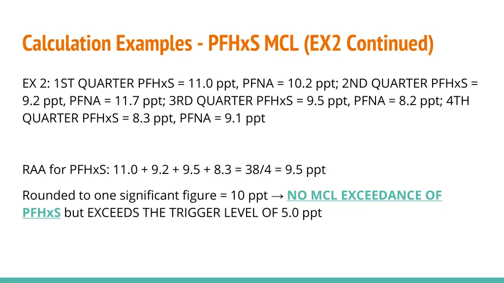 calculation examples pfhxs mcl ex2 continued 3
