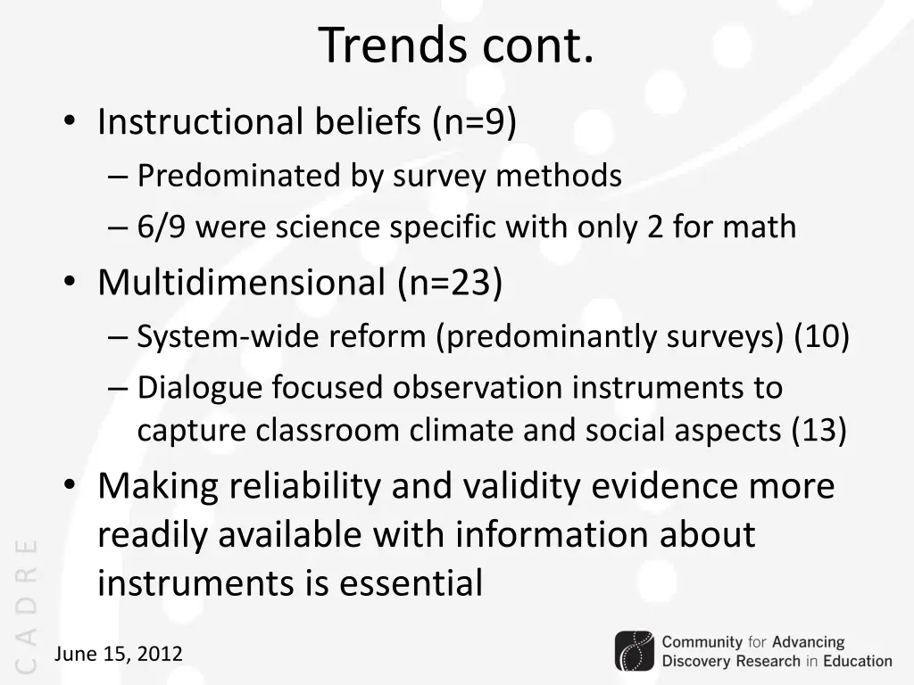 trends cont