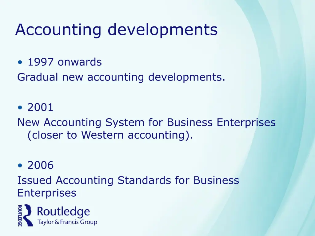 accounting developments