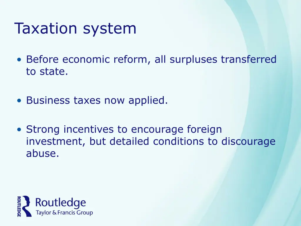 taxation system