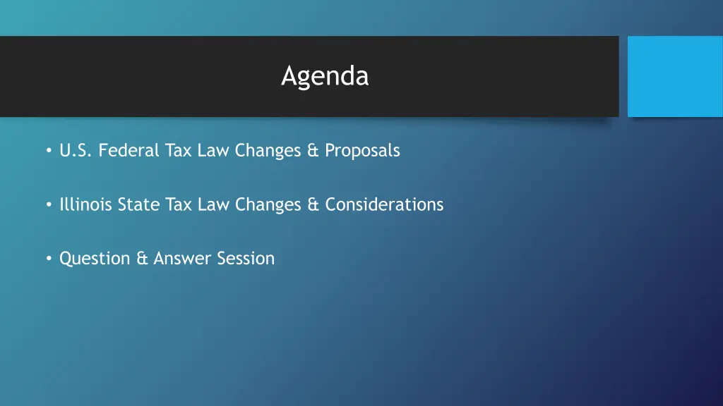 agenda