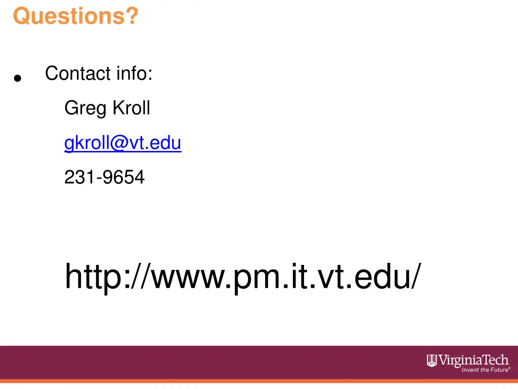 questions