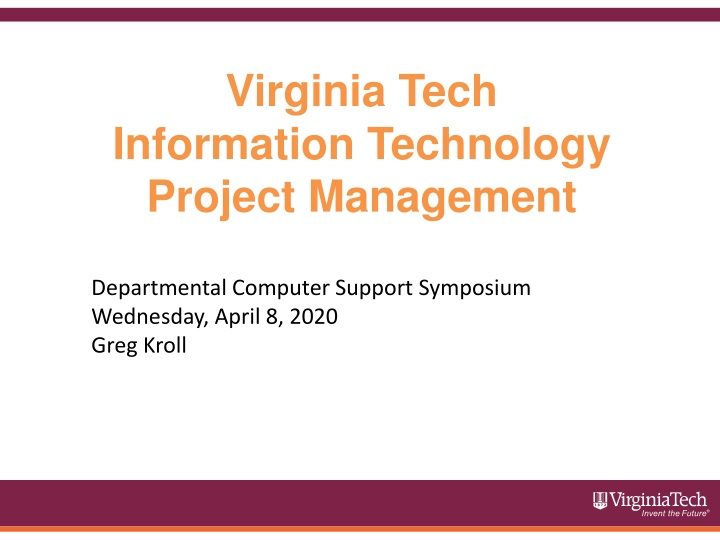 virginia tech information technology project