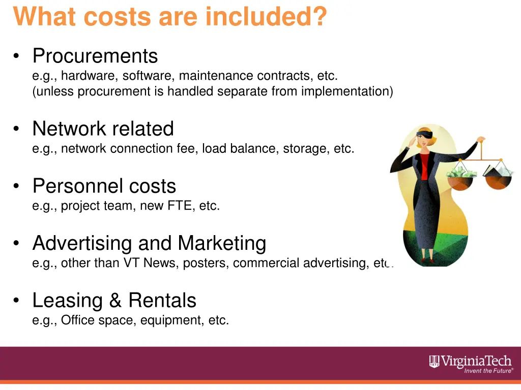 what costs are included