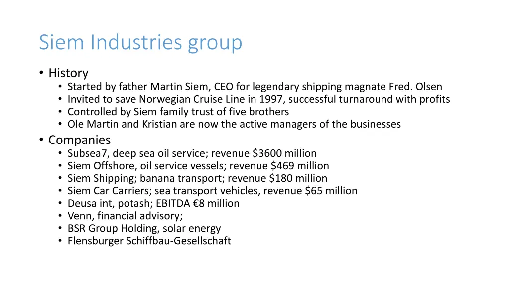 siem industries group