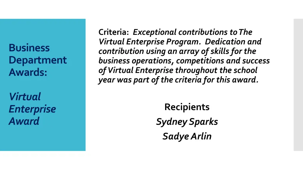 criteria exceptional contributions to the virtual