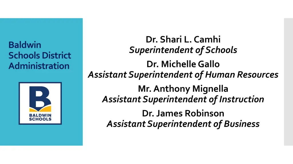 dr shari l camhi superintendent of schools