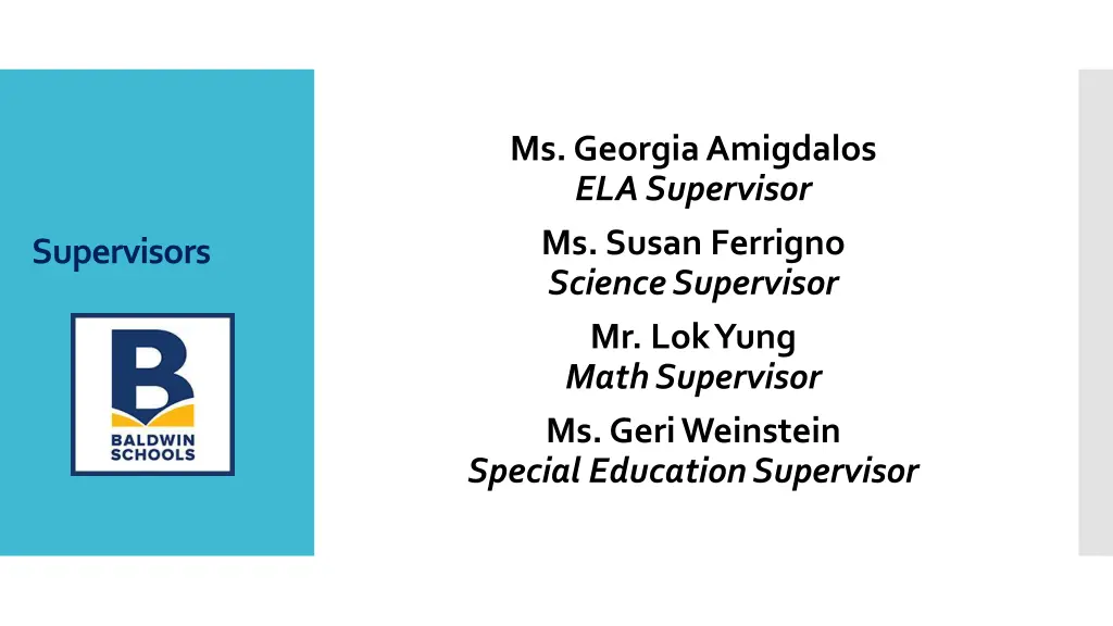 ms georgia amigdalos ela supervisor ms susan