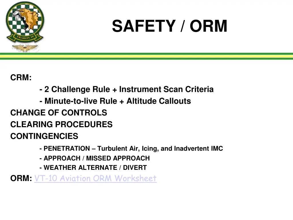 safety orm