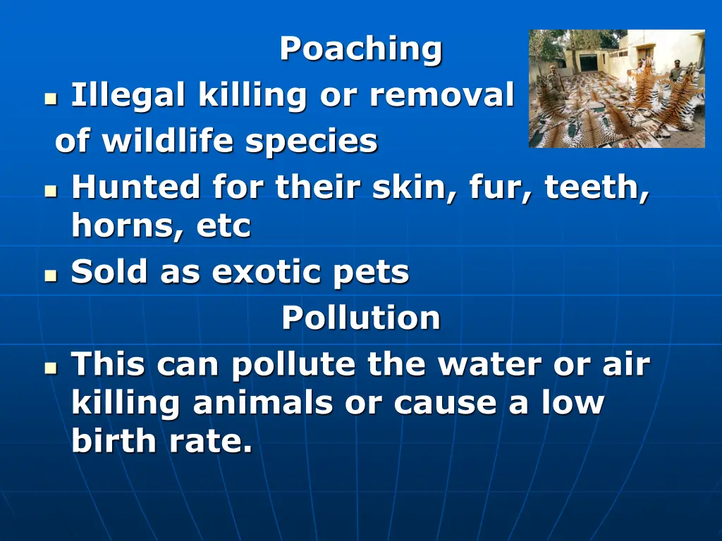 poaching