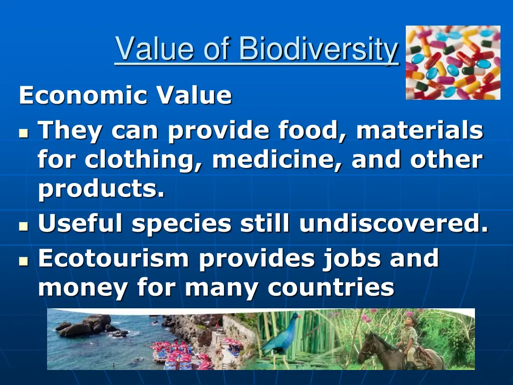 value of biodiversity