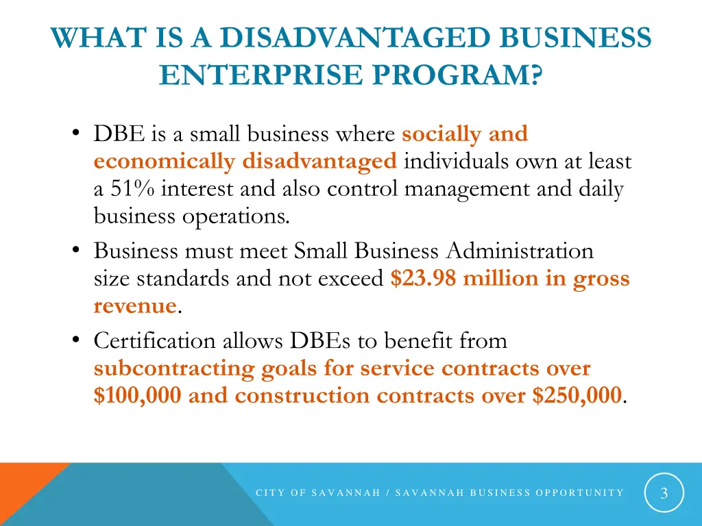 what is a disadvantaged business enterprise