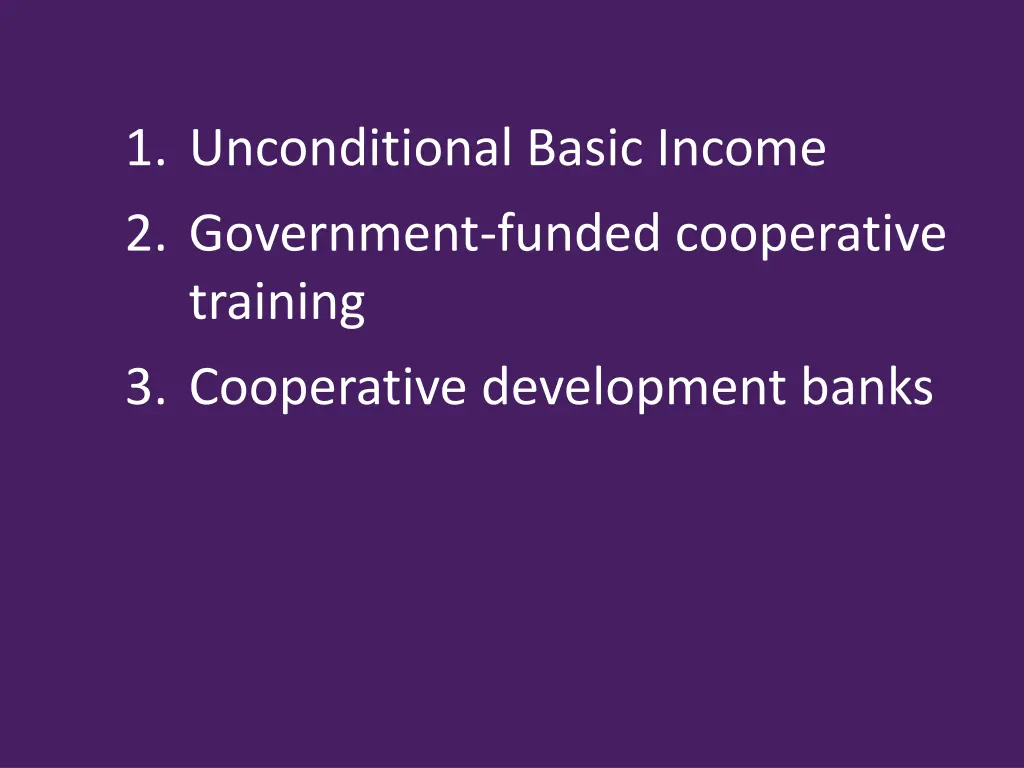 1 unconditional basic income 2