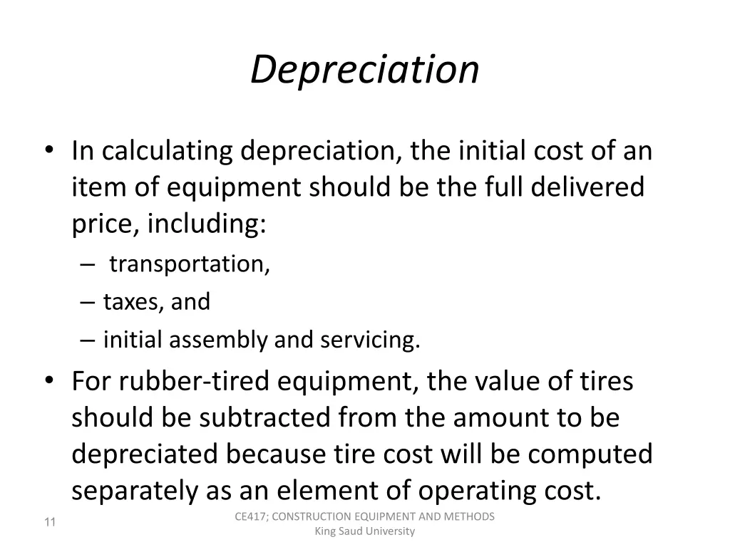 depreciation 1
