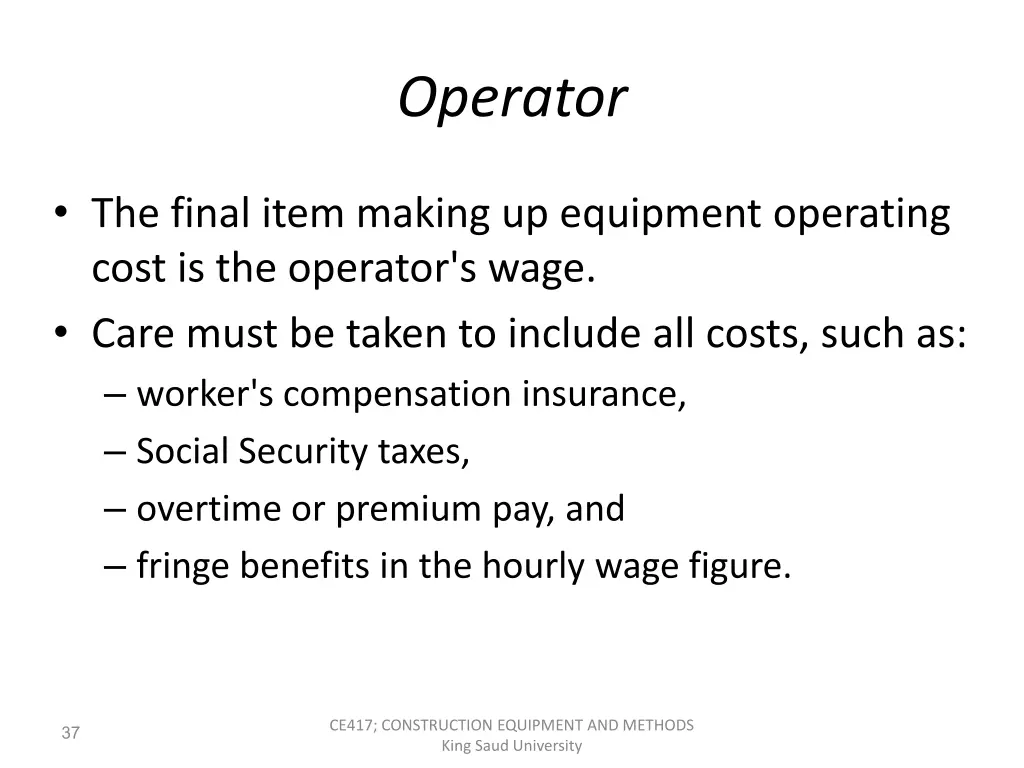 operator