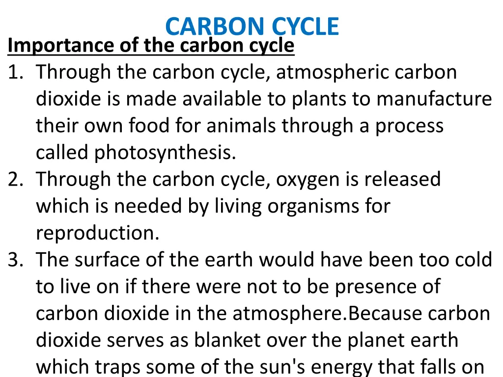 carbon cycle 12