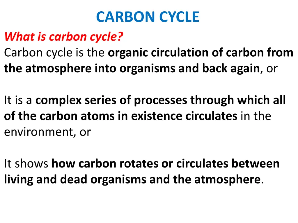 carbon cycle 2
