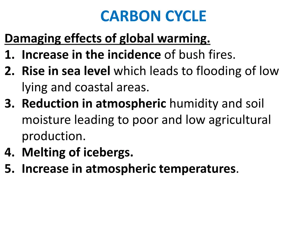 carbon cycle 22