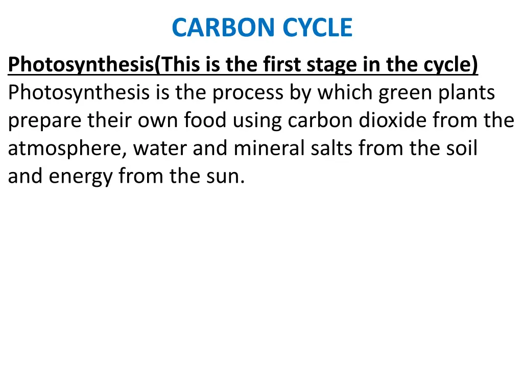carbon cycle 7