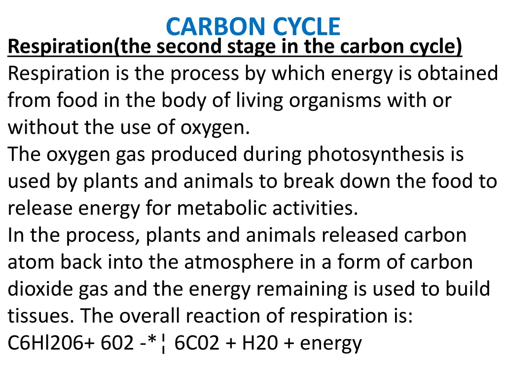 carbon cycle 9