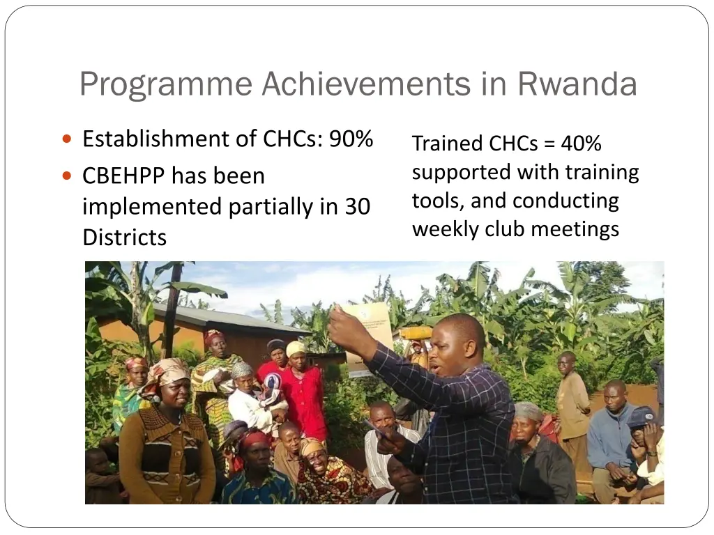 programme achievements in rwanda