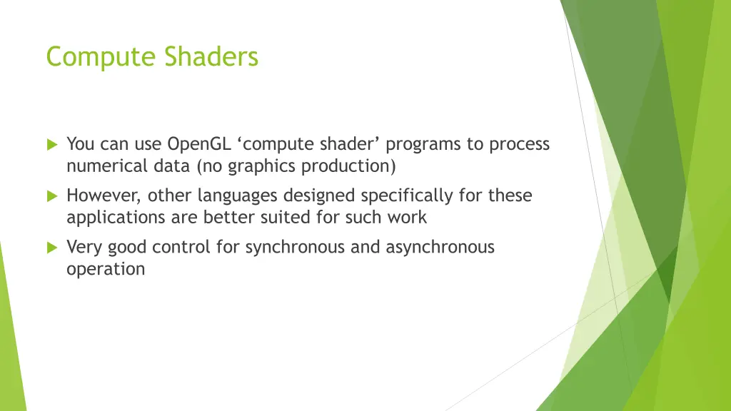 compute shaders