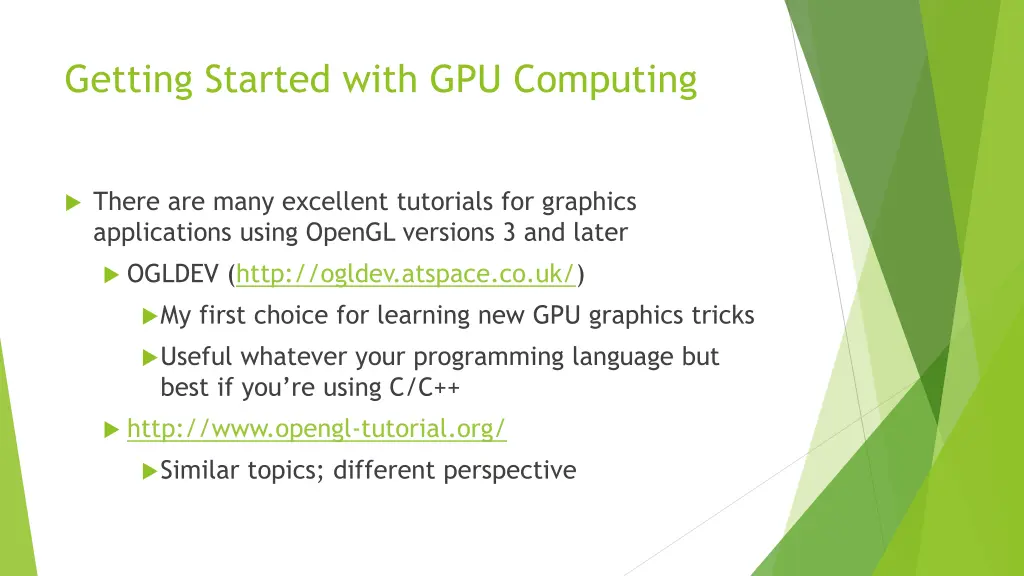 getting started with gpu computing