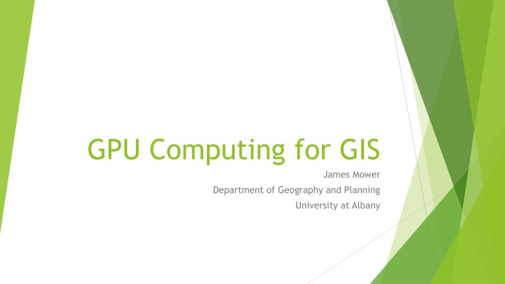 gpu computing for gis