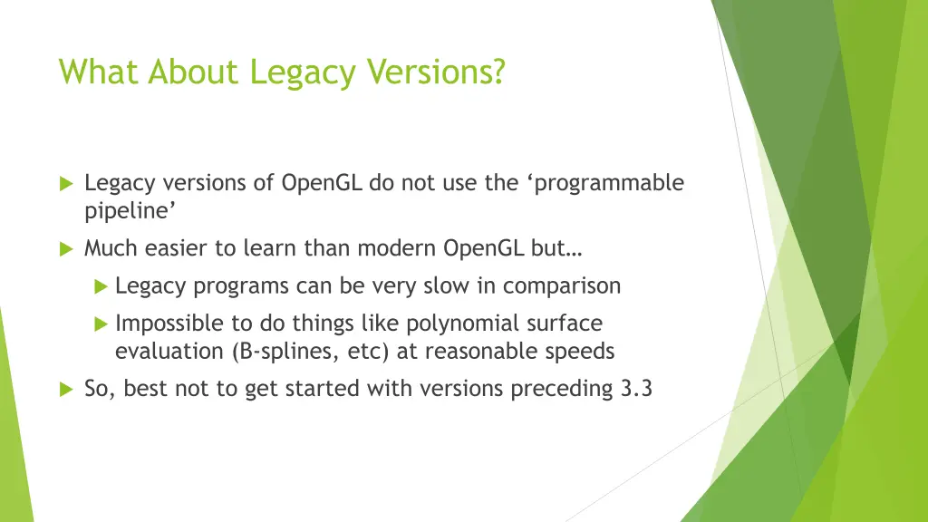 what about legacy versions
