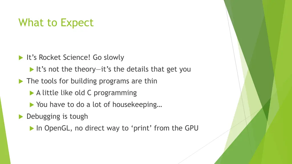 what to expect