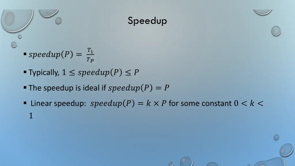 speedup