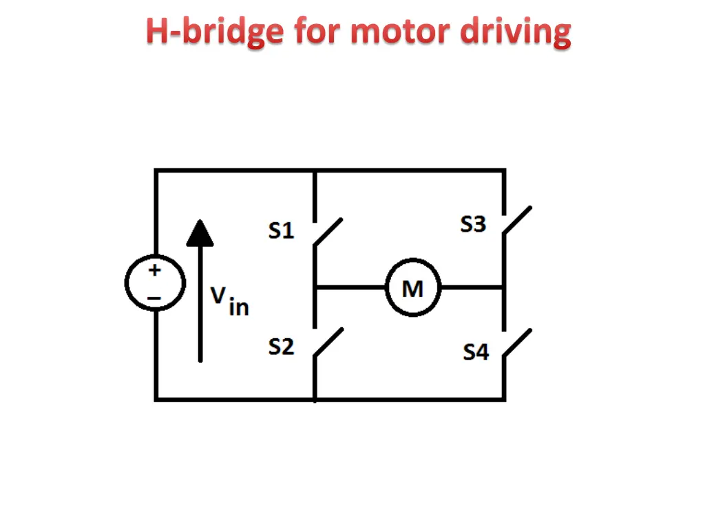 h bridge for motor driving