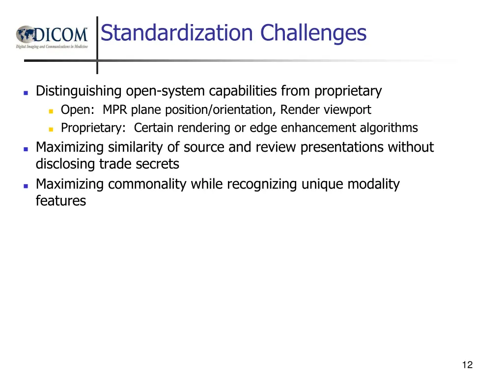 standardization challenges