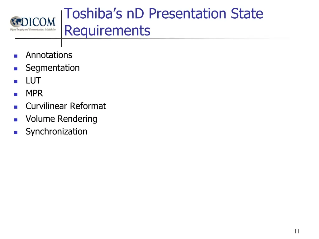toshiba s nd presentation state requirements