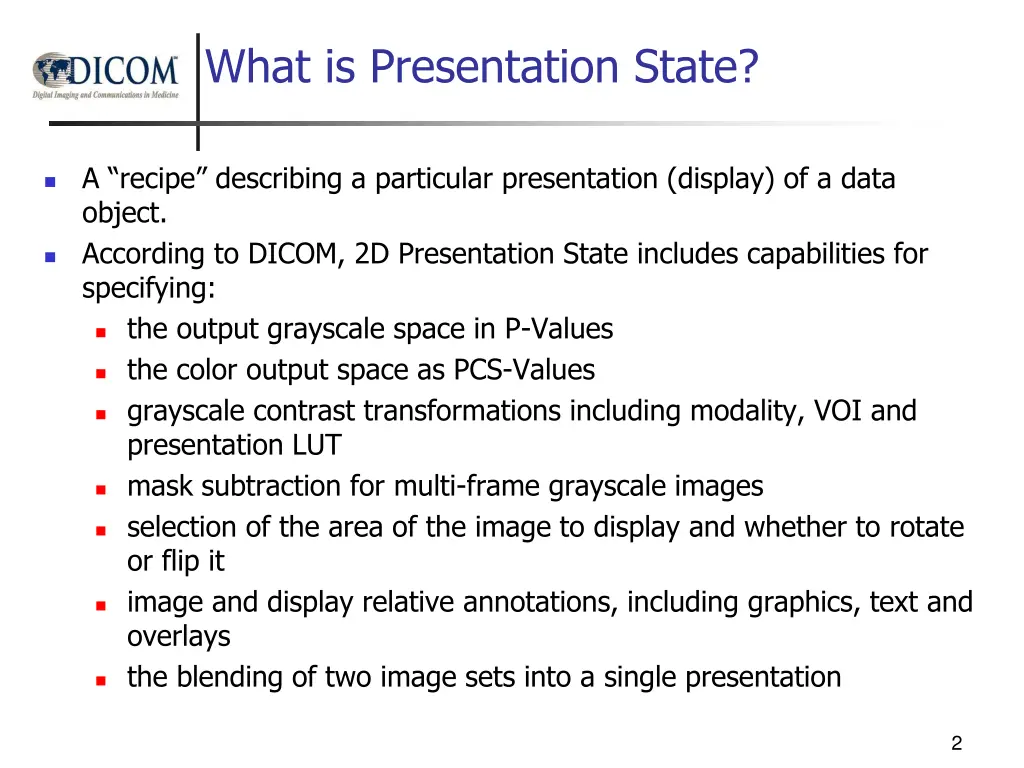 what is presentation state