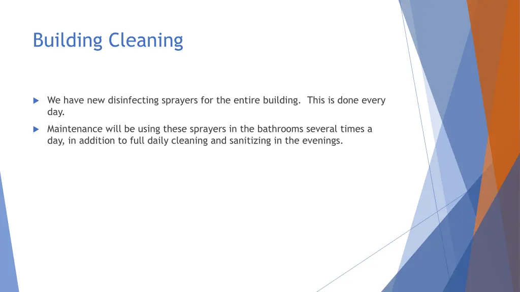 building cleaning