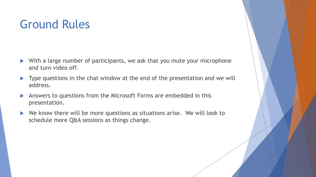 ground rules