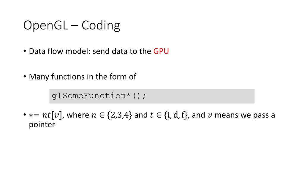 opengl coding