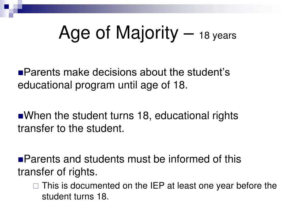 age of majority 18 years