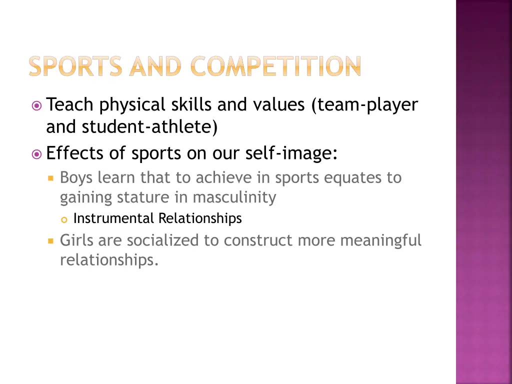 sports and competition