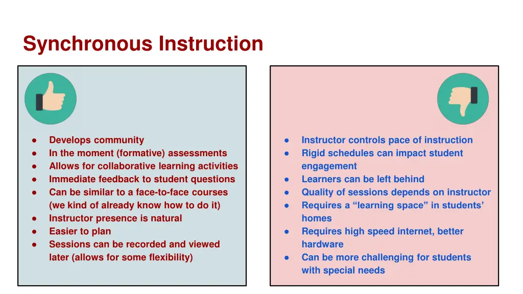 synchronous instruction