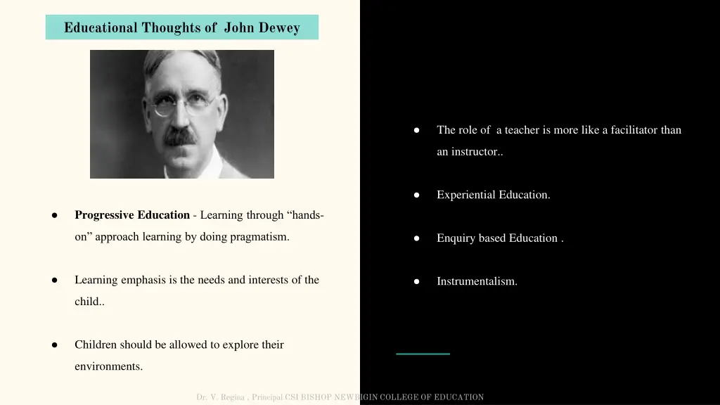 educational thoughts of john dewey