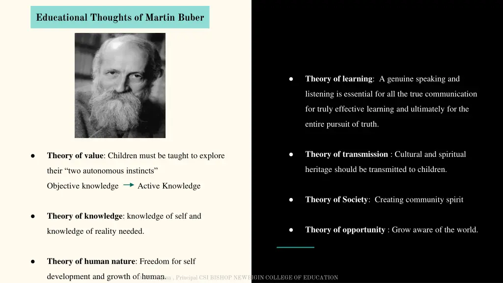 educational thoughts of martin buber