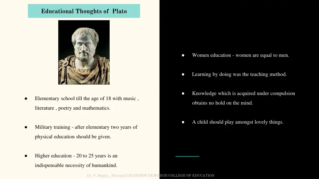 educational thoughts of plato 1