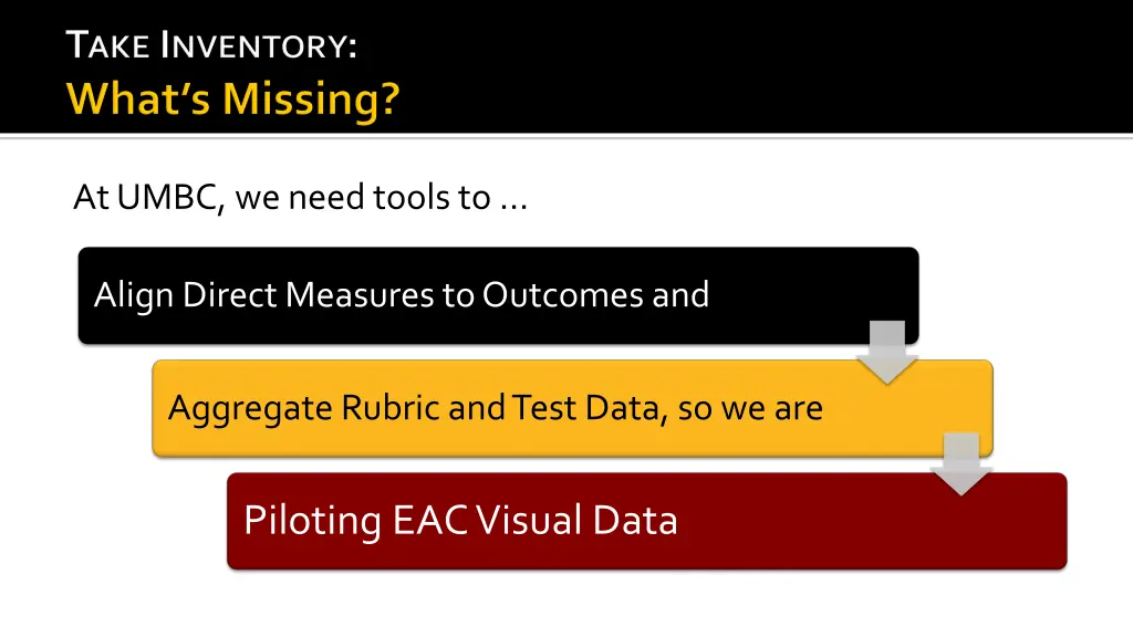 at umbc we need tools to