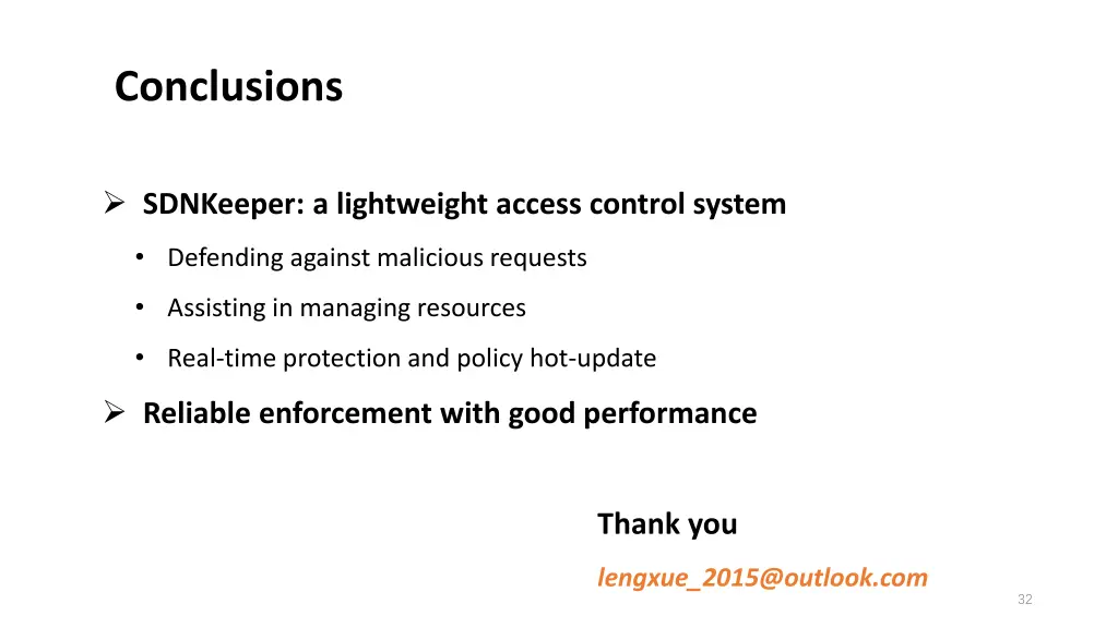 conclusions
