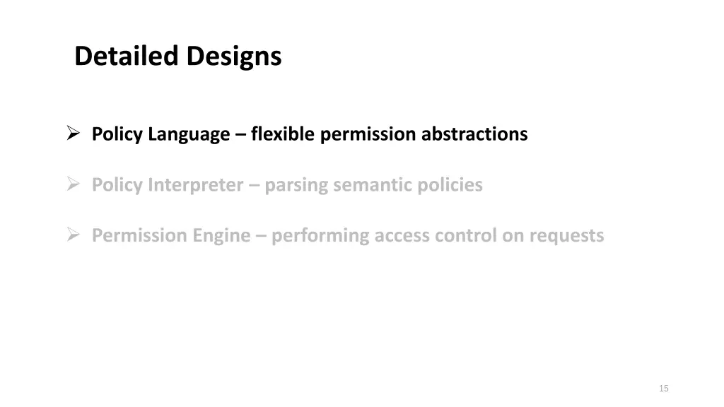 detailed designs